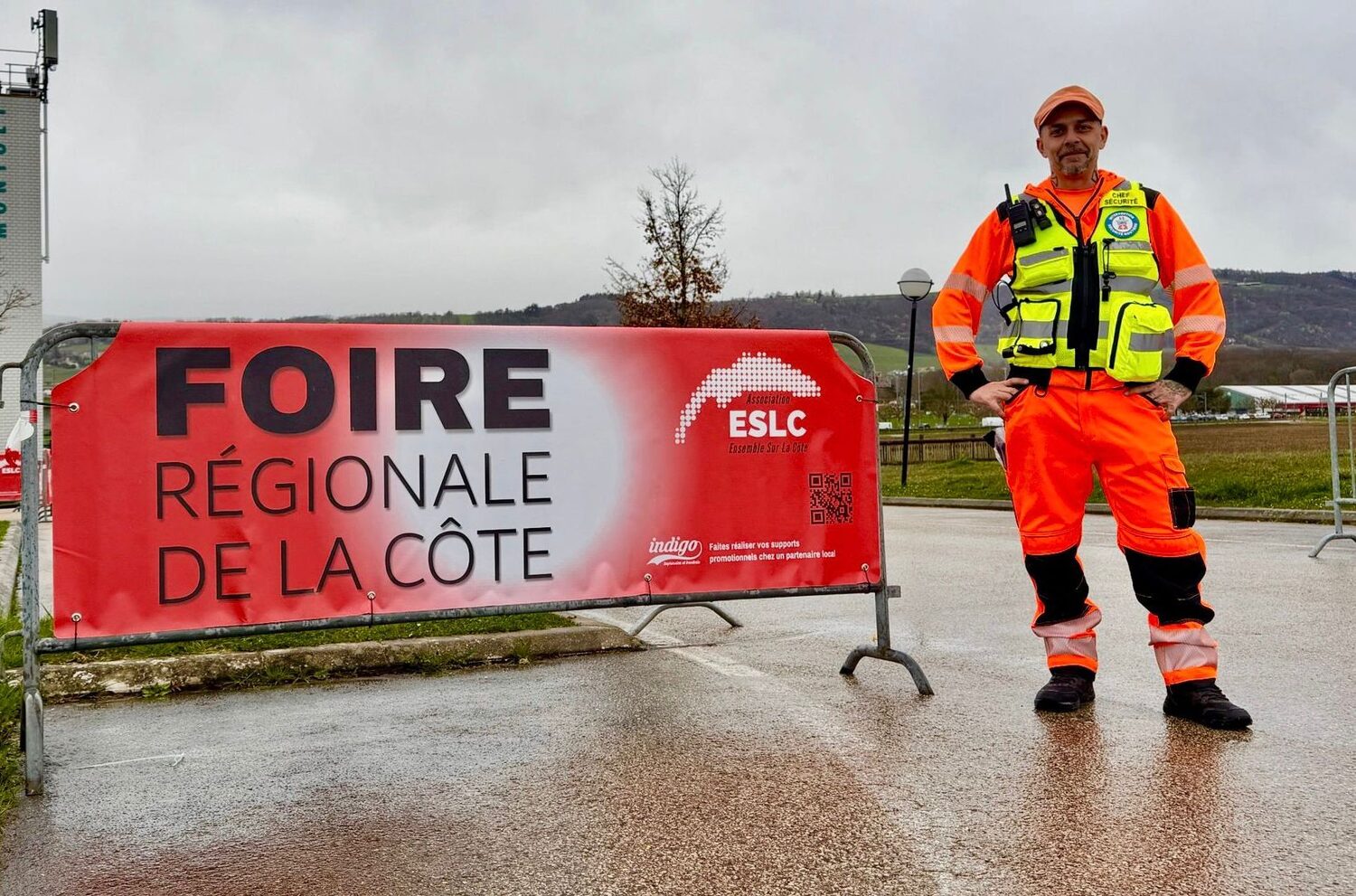 Agent DRS lors d'une manifestation, la Foire régionale de la Côte